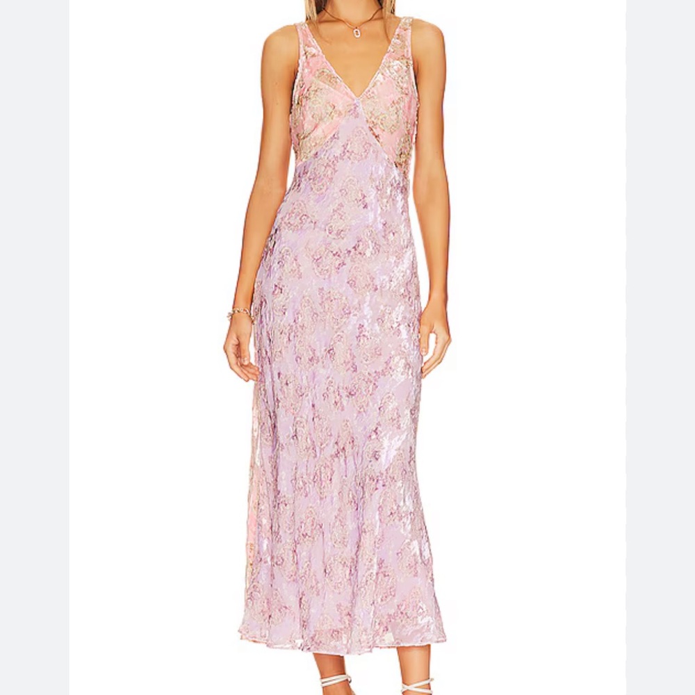 Iliana Slip Maxi Dress, Dusty Amethyst Multi - DUSTY AMETHYST